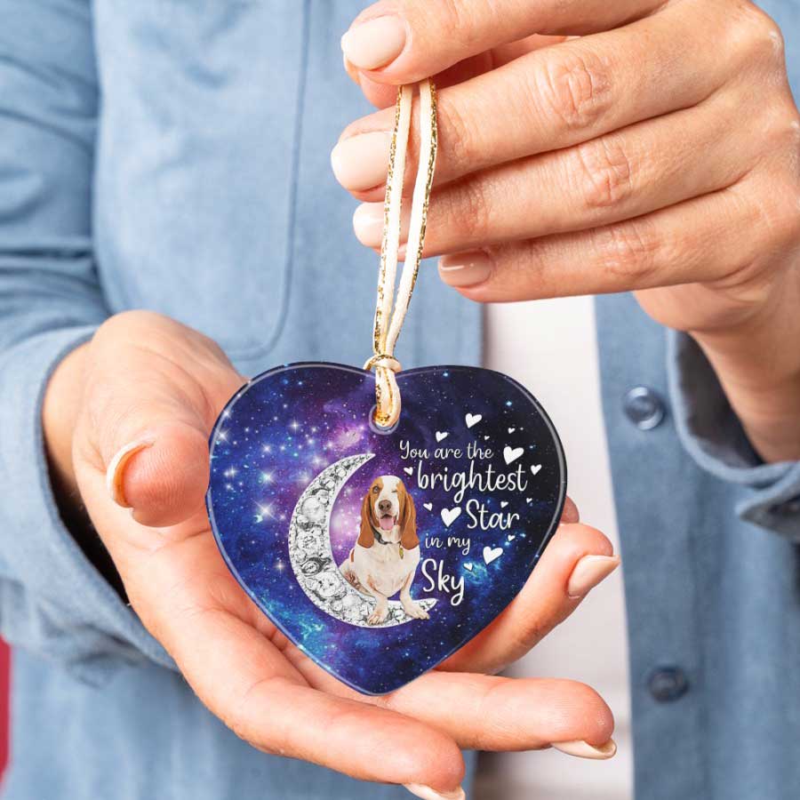 The-Brightest-Star-Of-Mine-Basset-Hound-Dog-Lover-Ceramic-Ornament The Brightest Star Of Mine Basset Hound Dog Lover Ceramic Ornament