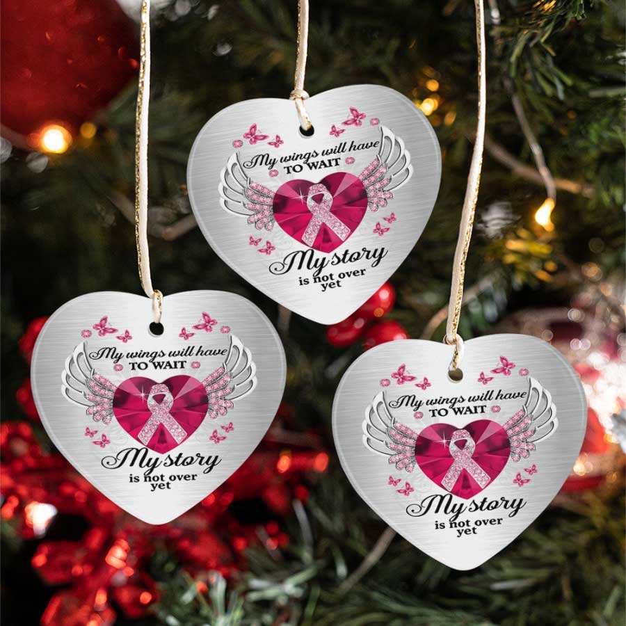 Breast-Cancer-My-Wings-Will-Have-To-Wait-Red-Ceramic-Ornament-1