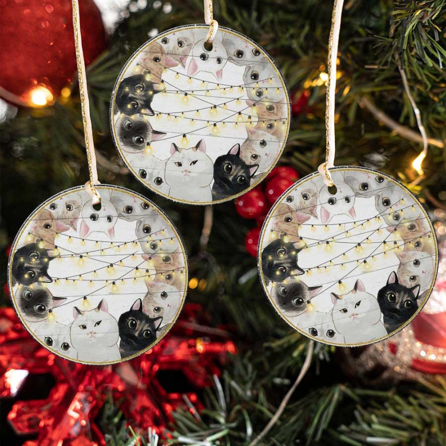 Cats-Family-Merry-Christmas-Gifts-Cat-Lover-Ceramic-Ornament-1