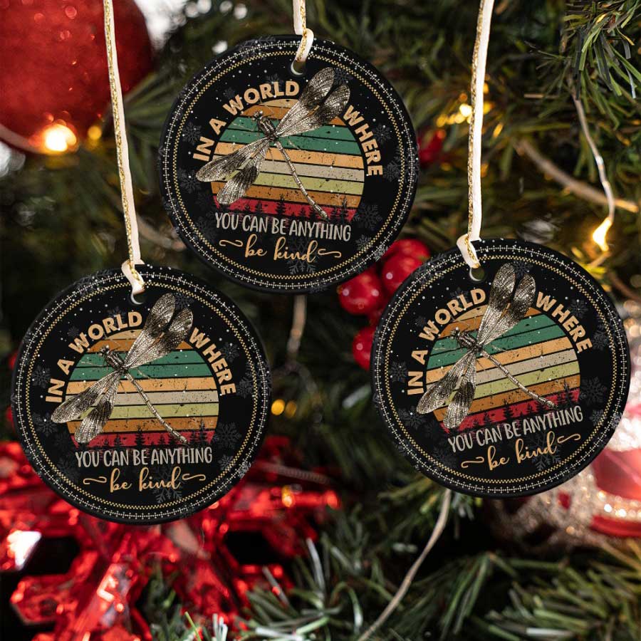 Christmas-Gifts-You-Can-Be-Anything-Dragonfly-Be-Kind-Ceramic-Ornament-1