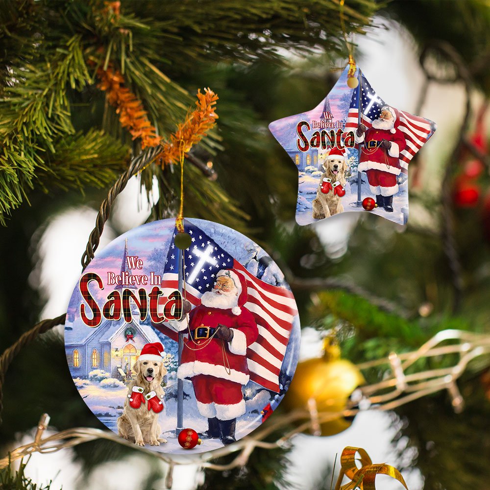 Christmas-Golden-Retriever-Ceramic-Ornament Christmas Golden Retriever Ceramic Ornament