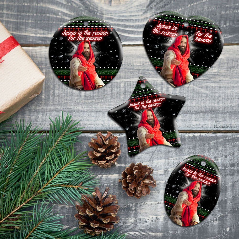 Jesus-Is-The-Reason-For-The-Season-Ceramic-Ornament-5