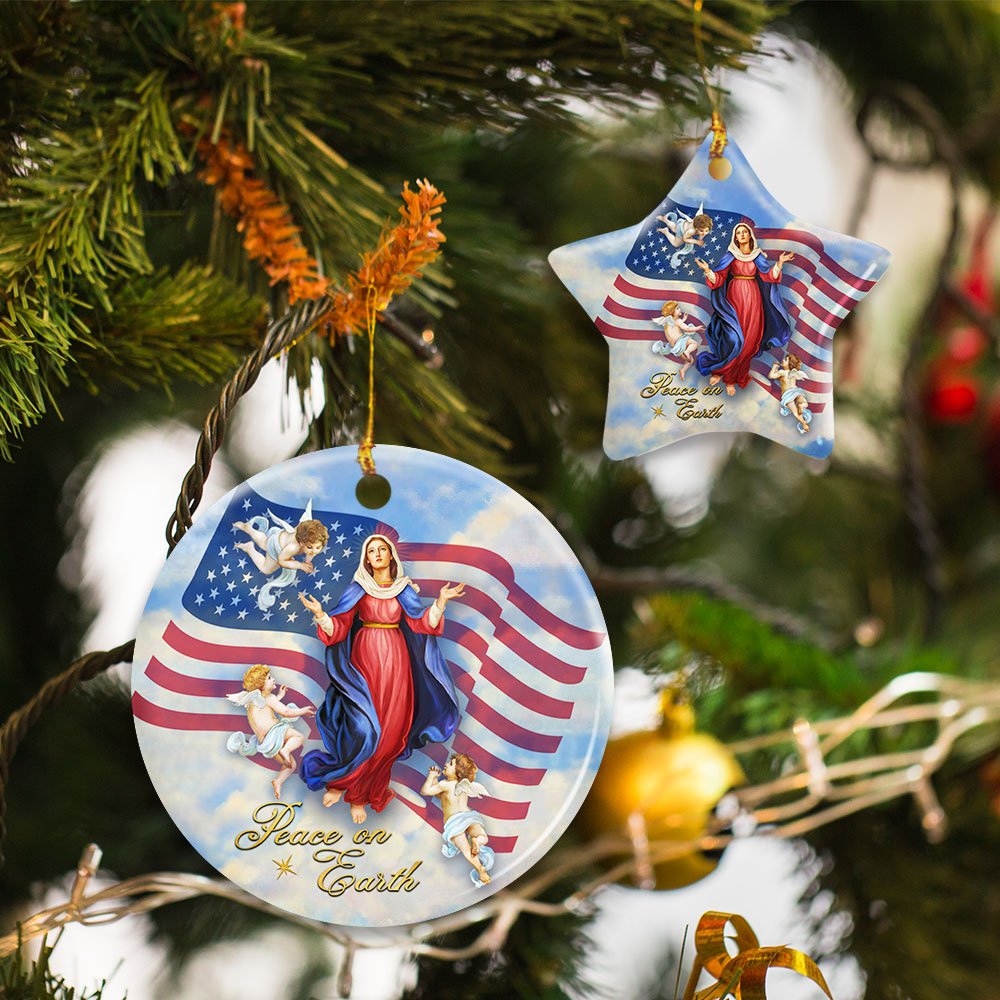 Mother-Mary-Ceramic-Ornament Mother Mary Ceramic Ornament