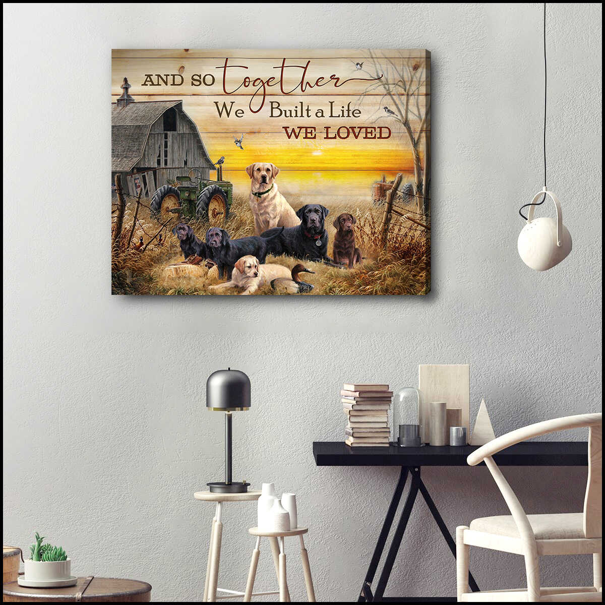We-Built-A-Life-We-Loved-Labrador-Retrivers-Canvas-Wall-Art-Farmhouse-Decor We Built A Life We Loved Labrador Retrivers Canvas Wall Art Farmhouse Decor