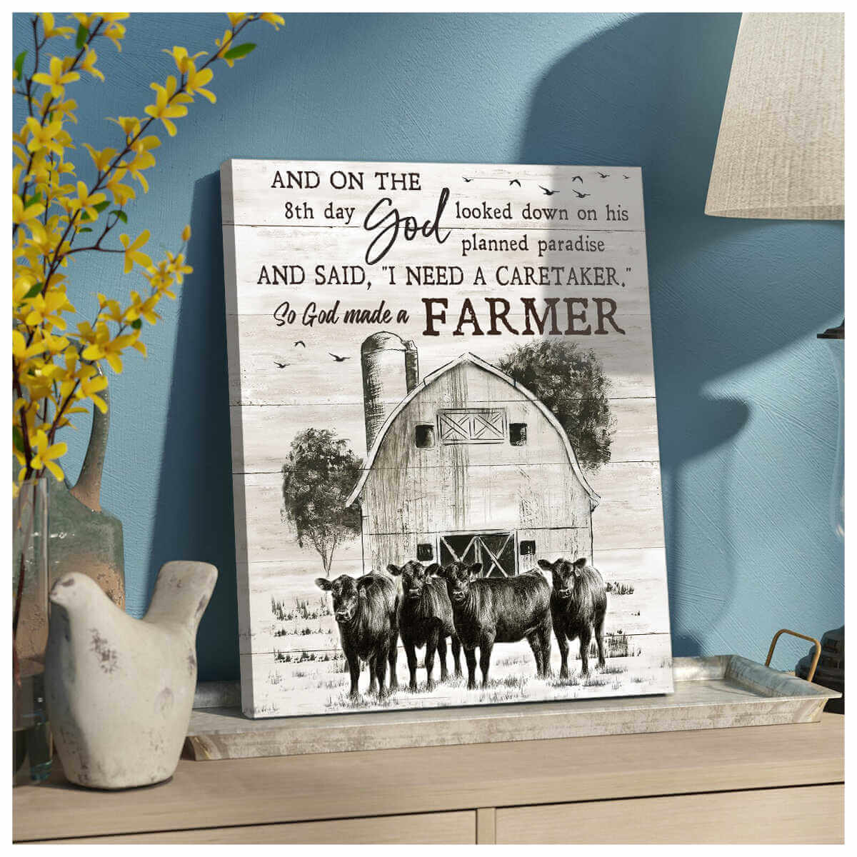 Farm-Farmhouse-Angus-Cow-Canvas-So-God-Made-A-Farmer-Wall-Art-Decor-2