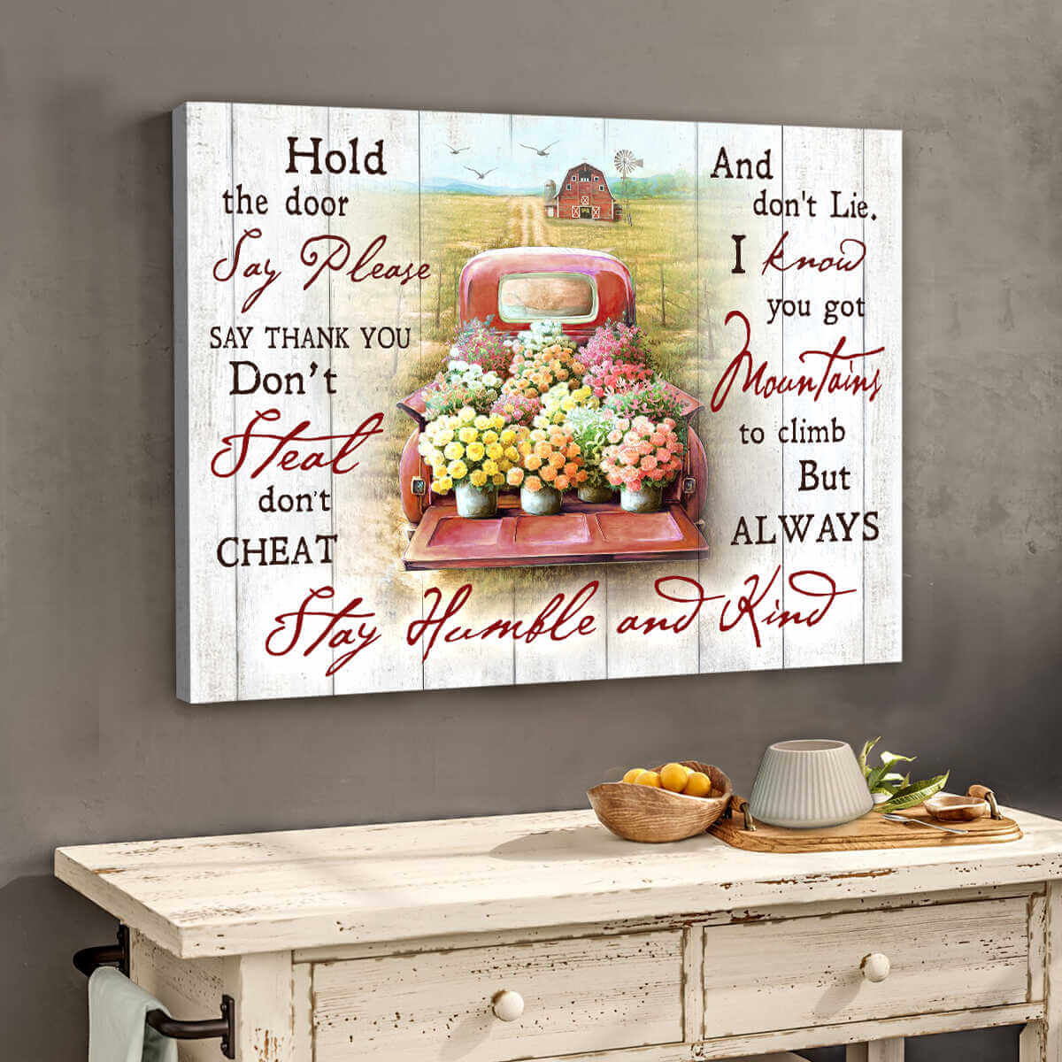 Farm-Farmhouse-Canvas-Always-Stay-Humble-And-Kind-Wall-Art-Decor-2