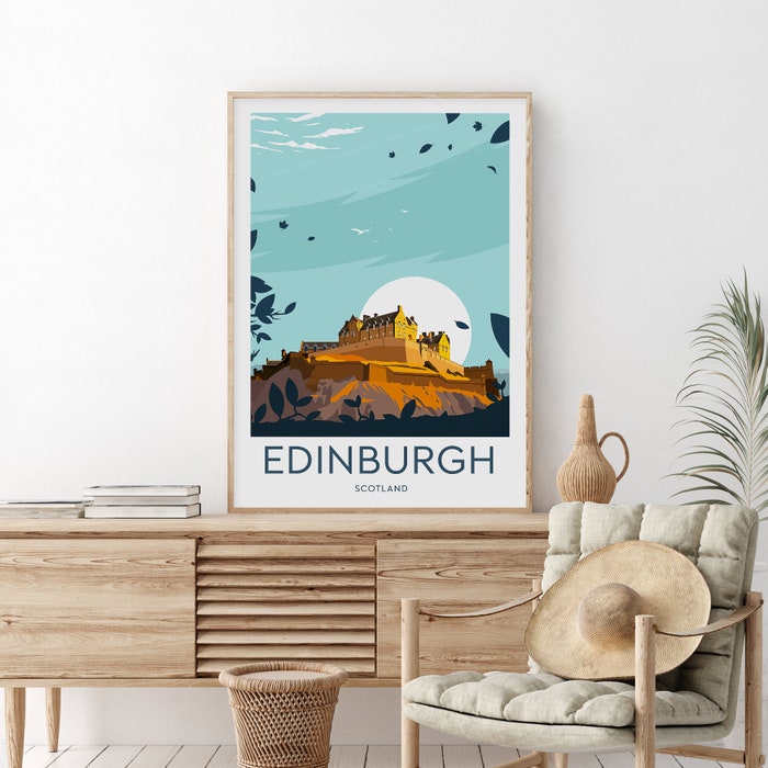 Edinburgh-Travel-Canvas-Poster-Print-Scotland-Edinburgh-Poster-Edinburgh-Castle-1