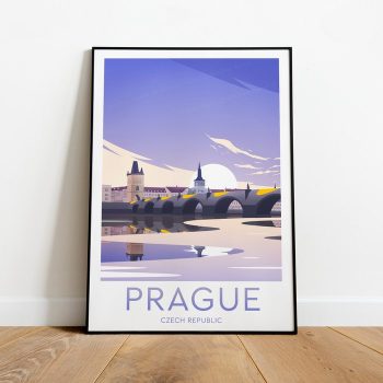 Prague Travel Canvas Poster Print - Czech Republic