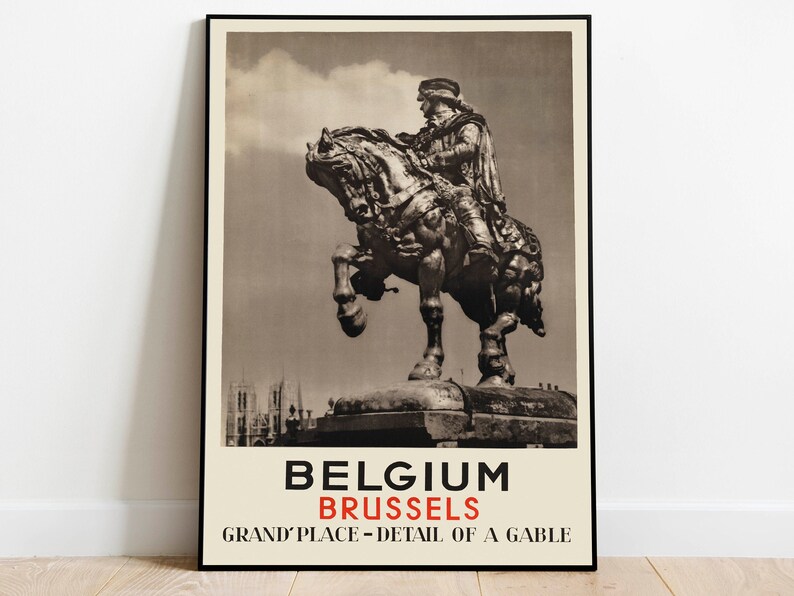 Brussels-Poster-Vintage-Belgium-Vintage-Travel-Poster-Framed-Art-Wall-Art-Canvas-Poster-Art-Wall-Art-Prints Brussels Poster Vintage Belgium Vintage Travel Poster Framed Art Wall Art Canvas Poster Art Wall Art Prints