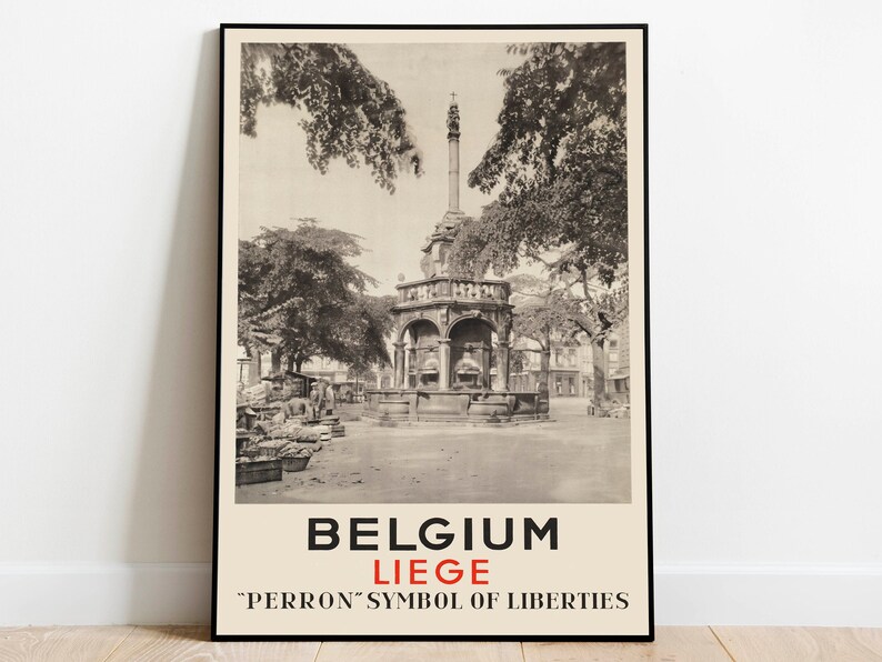 Liege-Belgium-Vintage-Travel-Poster-Framed-Prints-Hanger-Framed-Print-Canvas-Print-Wall-Decor-Poster-Art-Wall-Art-Prints Liege Belgium Vintage Travel Poster Framed Prints Hanger Framed Print Canvas Print Wall Decor Poster Art Wall Art Prints