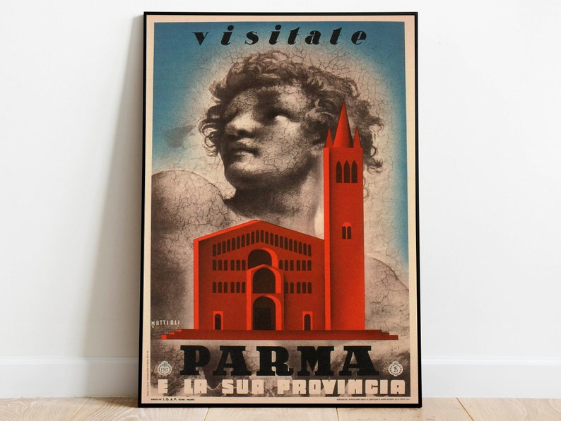Parma-Travel-Poster-Vintage-Travel-Print-Italy-Vintage-Wall-Art-Print-Canvas-Print-Wall-Decor-Hanger-Framed-Print Parma Travel Poster Vintage Travel Print Italy Vintage Wall Art Print Canvas Print Wall Decor Hanger Framed Print