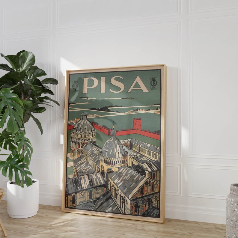 Pisa-Vintage-Travel-Poster-Art-History-s-Vintage-Wall-Art-Wall-Prints-Canvas-Art-Poster-Art-1