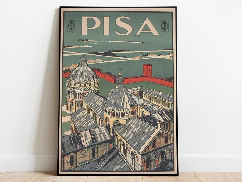 Pisa-Vintage-Travel-Poster-Art-History-s-Vintage-Wall-Art-Wall-Prints-Canvas-Art-Poster-Art Pisa Vintage Travel Poster Art History s Vintage Wall Art Wall Prints Canvas Art Poster Art
