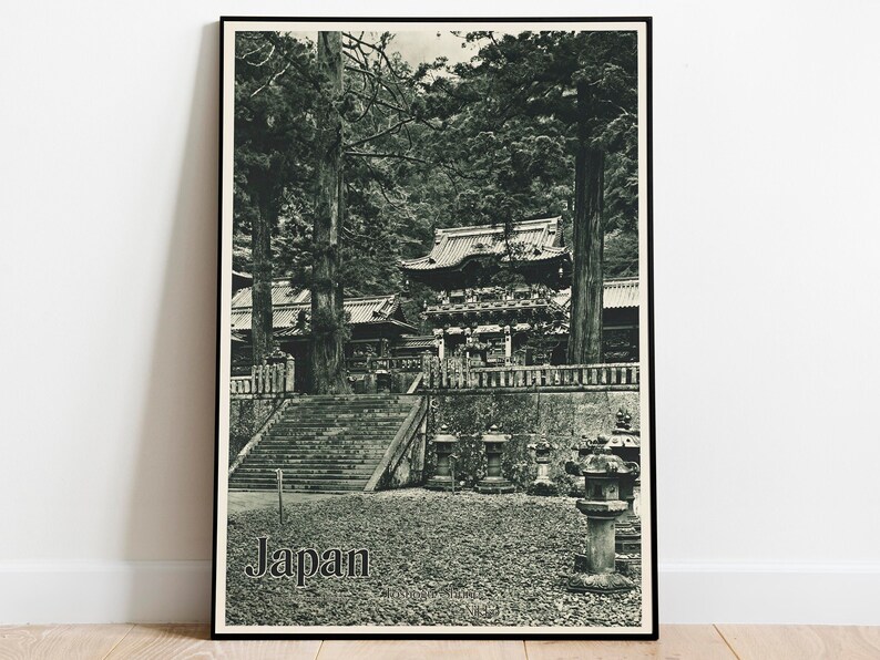Toshogu-Shrine-Nikko-Wall-Art-Print-Vintage-Poster-Art-Japan-Travel-Print-Canvas-Print-Wall-Art Toshogu Shrine