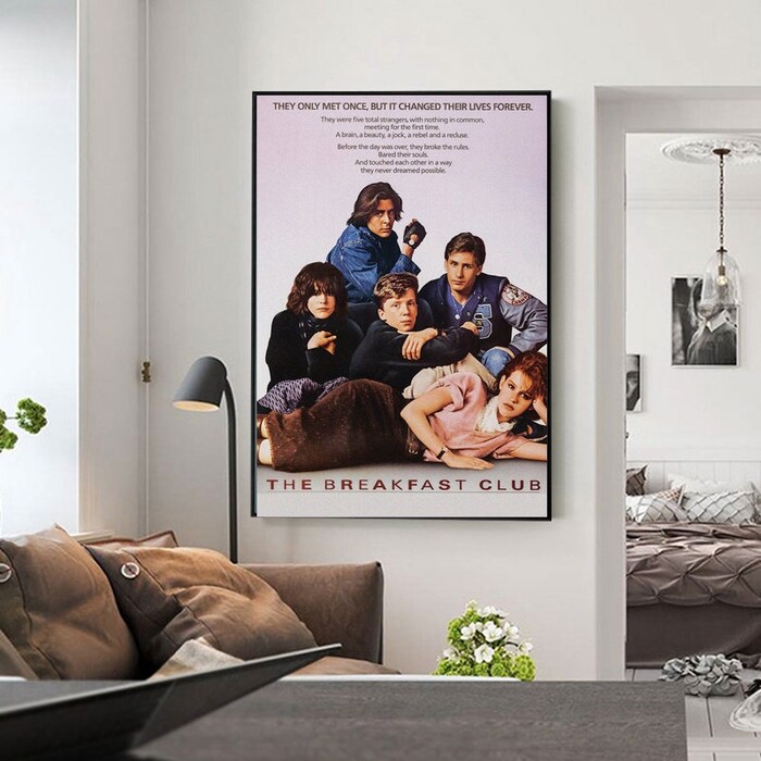 1985-The-Breakfast-Club-Movie-Film-Poster-Print-Canvas-Wall-Art-Decor 1985 The Breakfast Club Movie Film Poster Print Canvas Wall Art Decor