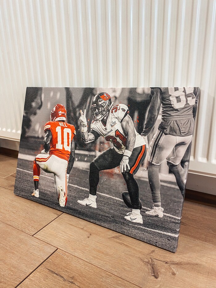 Antoine-Winfield-Jr.-and-Tyreek-Hill-Tampa-Bay-Buccaneers-Poster-Football-Print-NFL-Art-NFL-Print-Sports-Wall-Art-Tampa-Gift-1