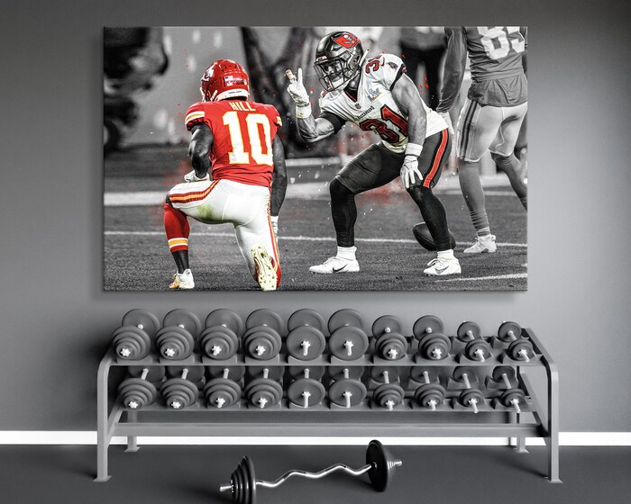 Antoine-Winfield-Jr.-and-Tyreek-Hill-Tampa-Bay-Buccaneers-Poster-Football-Print-NFL-Art-NFL-Print-Sports-Wall-Art-Tampa-Gift-2