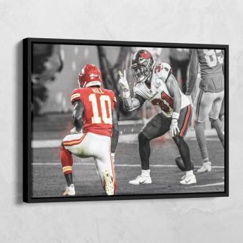 Antoine Winfield Jr. and Tyreek Hill Tampa Bay Buccaneers Poster Football Print NFL Art NFL Print Sports Wall Art Tampa Gift