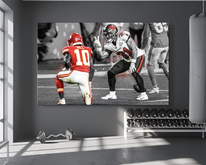 Antoine-Winfield-Jr.-and-Tyreek-Hill-Tampa-Bay-Buccaneers-Poster-Football-Print-NFL-Art-NFL-Print-Sports-Wall-Art-Tampa-Gift-4