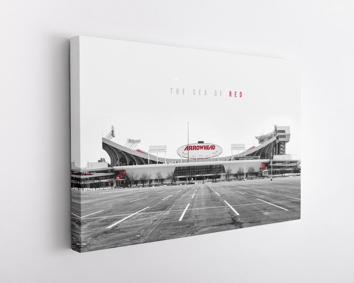 Arrowhead-Stadium-Black-White-Canvas-MLB-Kansas-City-Chiefs-Print-Wall-Art-Sports-Art-Print-Football-Poster-Kansas-City-Chiefs-Gift-2