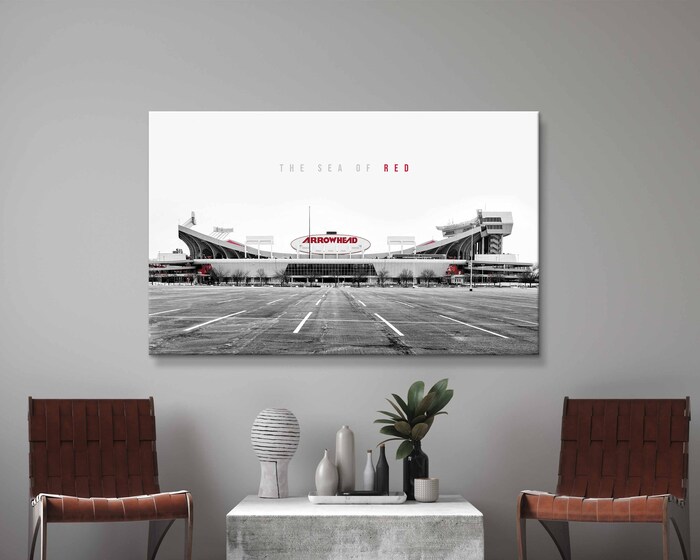 Arrowhead-Stadium-Black-White-Canvas-MLB-Kansas-City-Chiefs-Print-Wall-Art-Sports-Art-Print-Football-Poster-Kansas-City-Chiefs-Gift-3