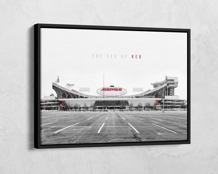 Arrowhead-Stadium-Black-White-Canvas-MLB-Kansas-City-Chiefs-Print-Wall-Art-Sports-Art-Print-Football-Poster-Kansas-City-Chiefs-Gift Arrowhead Stadium Black White Canvas - MLB Kansas City Chiefs Print Wall Art - Sports Art Print - Football Poster - Kansas City Chiefs Gift