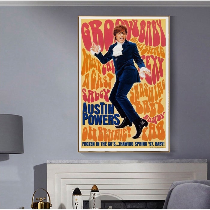 Austin-Powers-International-Man-Of-Mystery-Movie-Film-Poster-Print-Canvas-Wall-Art-Decor-2