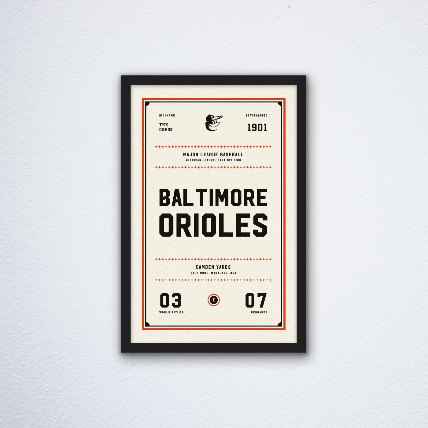 Baltimore-Orioles-Ticket-Canvas-Poster-Print-Wall-Art-Decor Baltimore Orioles Ticket Canvas Poster Print - Wall Art Decor