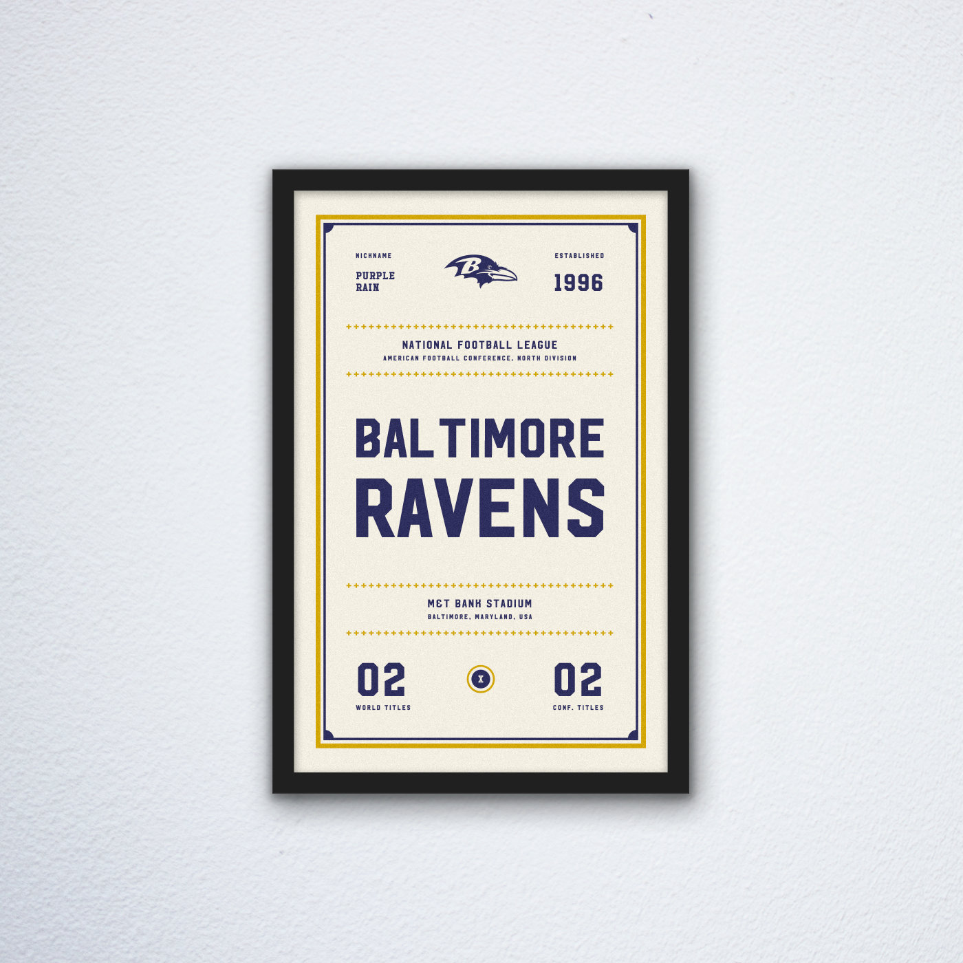 Baltimore-Ravens-Ticket-Canvas-Poster-Print-Wall-Art-Decor Baltimore Ravens Ticket Canvas Poster Print - Wall Art Decor