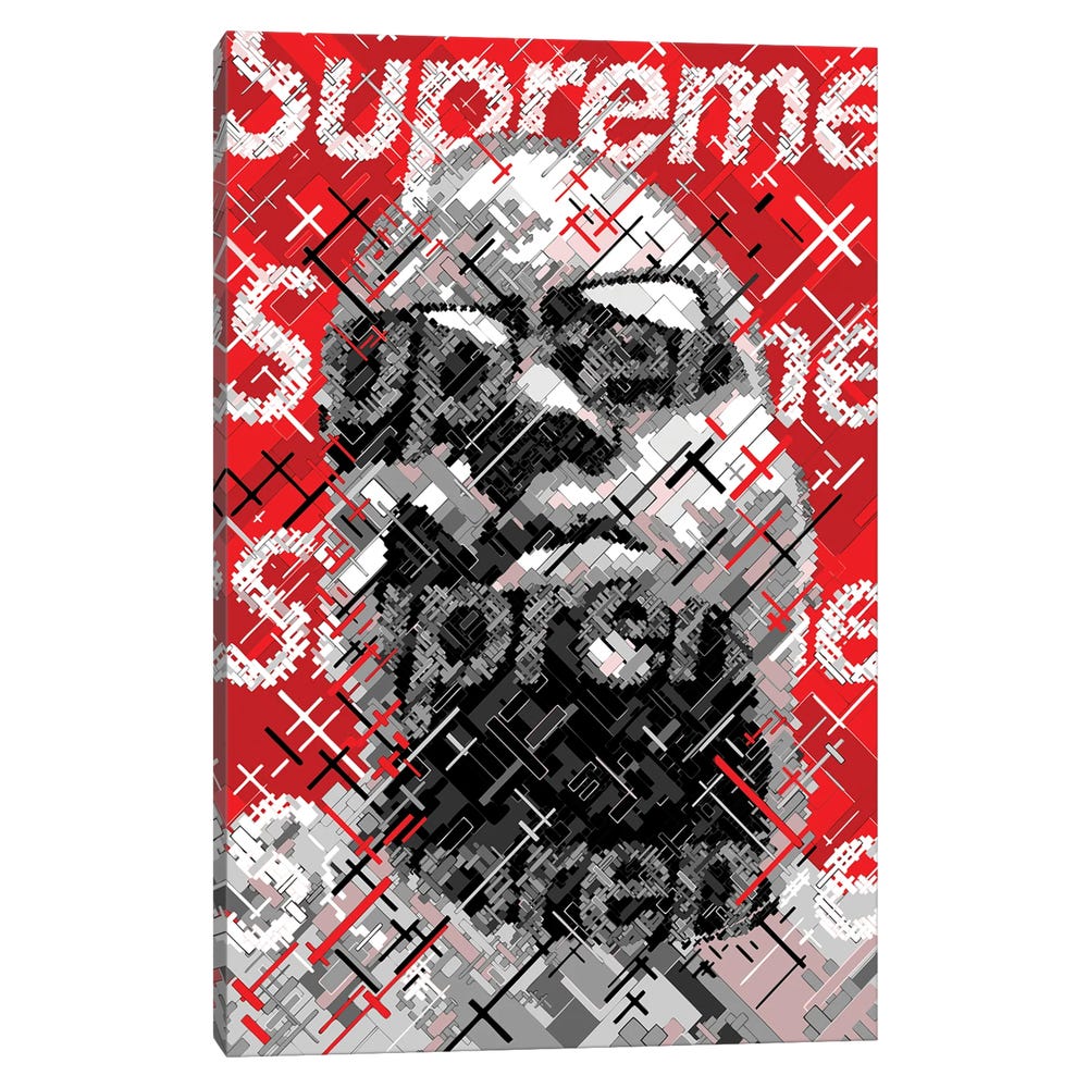 Big-Supreme-Black-Framed-Canvas-Stretched-Wrapped-Canvas-Print-Wall-Art-Decor-1 Stretched Wrapped Canvas Print