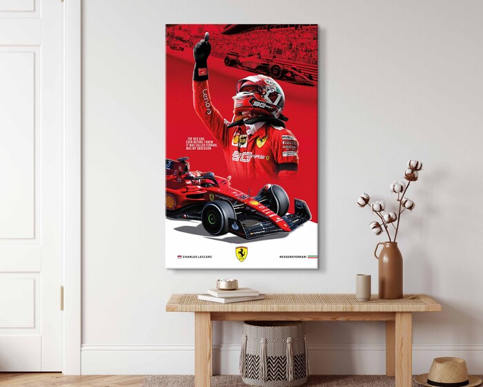 Charles-Leclerc-2022-Formula-1-Driver-Canvas-F1-Canvas-Wall-Art-Leclerc-Print-Poster-Formula-One-Scuderia-Ferrari-Fan-Gift-1