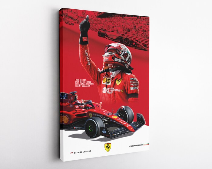 Charles-Leclerc-2022-Formula-1-Driver-Canvas-F1-Canvas-Wall-Art-Leclerc-Print-Poster-Formula-One-Scuderia-Ferrari-Fan-Gift-2
