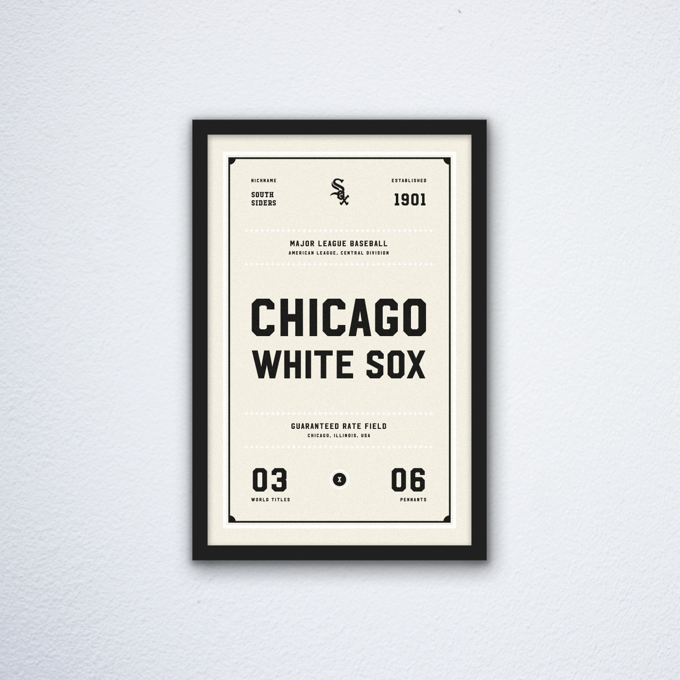 Chicago-White-Sox-Ticket-Canvas-Poster-Print-Wall-Art-Decor Chicago White Sox Ticket Canvas Poster Print - Wall Art Decor