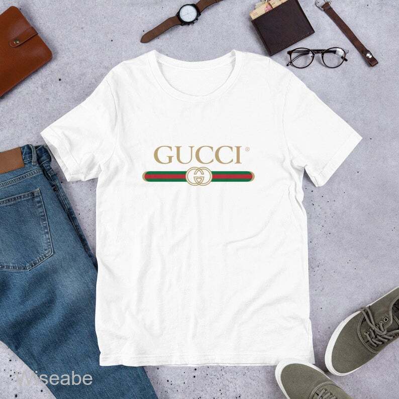 Classic-Gucci-Logo-Tee-Unisex-T-Shirt-WTS395 Classic Gucci Logo Tee Unisex T-Shirt WTS395