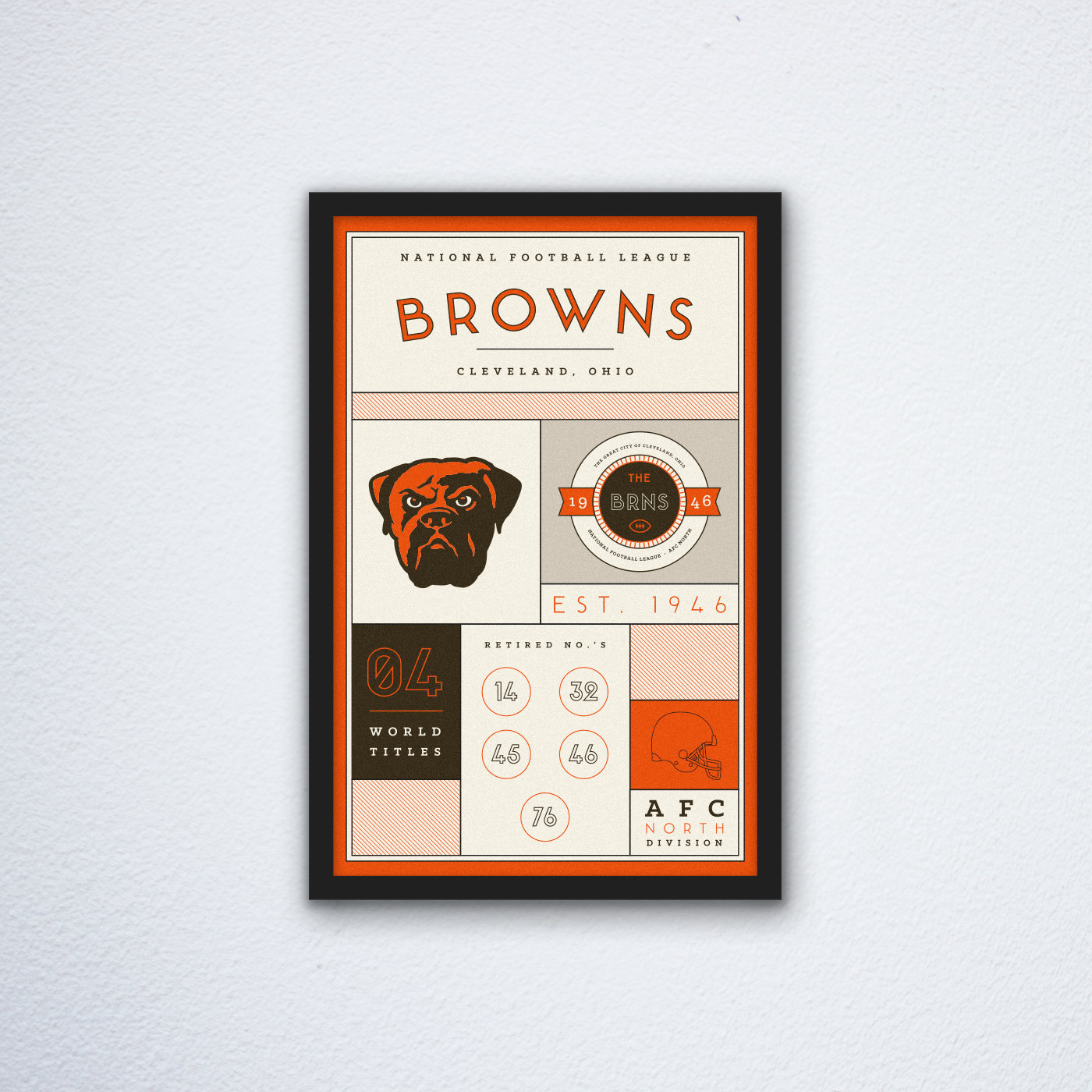 Cleveland-Browns-Stats-Canvas-Poster-Print-Wall-Art-Decor Cleveland Browns Stats Canvas Poster Print - Wall Art Decor