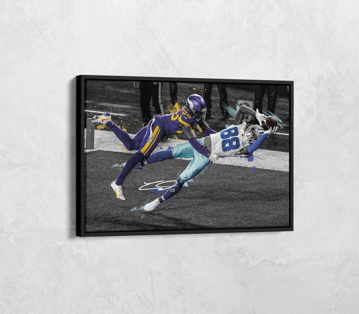 Dallas-Cowboys-Canvas-Print-CeeDee-Lamb-Unbelievable-TD-Catch-Minnesota-NFL-Art-Prints-Sport-Wall-Art-Football-Poster Dallas Cowboys Canvas Print CeeDee Lamb 'Unbelievable' TD Catch Minnesota NFL Art Prints Sport Wall Art Football Poster