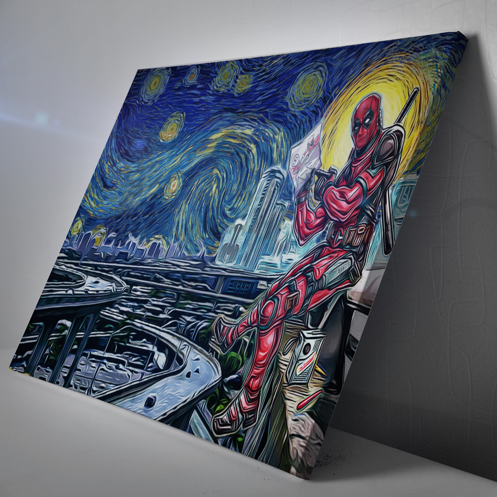 Deadpool-Starry-Night-Canvas-Poster-Print-Wall-Art-Decor-1