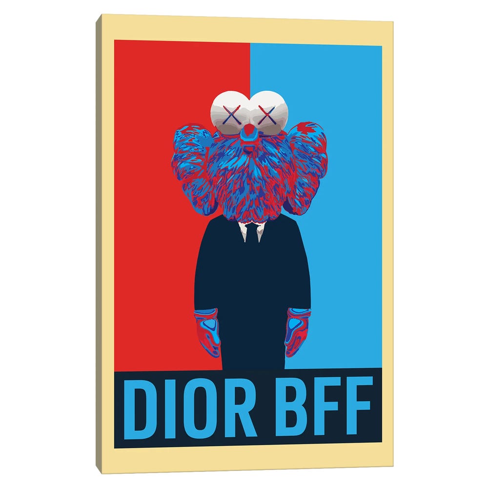 Dior-BFF-Black-Framed-Canvas-Stretched-Wrapped-Canvas-Print-Wall-Art-Decor-1 Stretched Wrapped Canvas Print