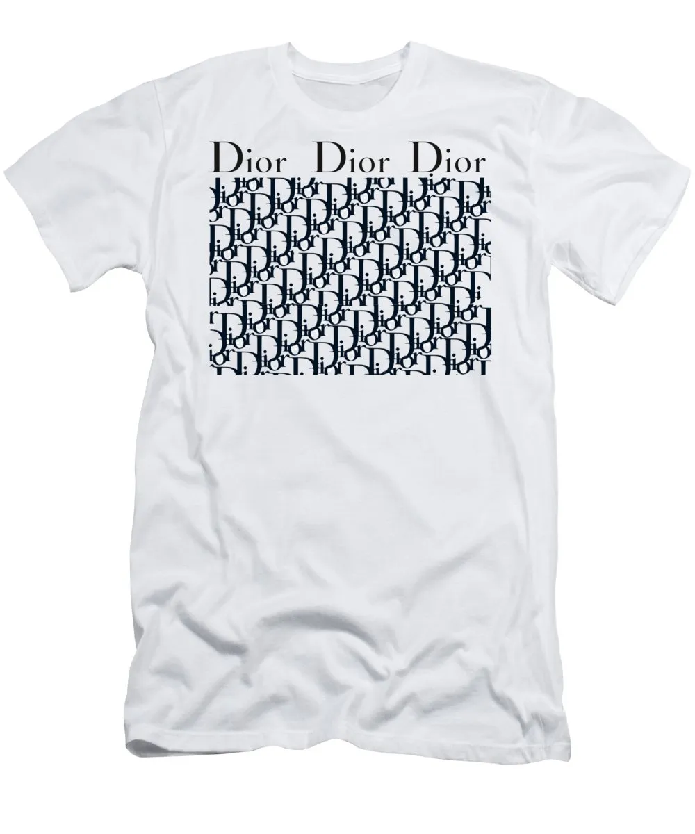 Dior-Logo-White-Luxury-Brand-Unisex-T-Shirt-Kid-T-Shirt-LTS016 Dior Logo White Luxury Brand Unisex T-Shirt Kid T-Shirt LTS016