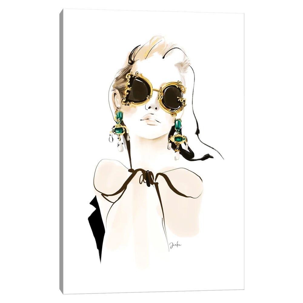 Dolce-Gabbana-Accessories-I-Black-Framed-Canvas-Stretched-Wrapped-Canvas-Print-Wall-Art-Decor-1 Stretched Wrapped Canvas Print