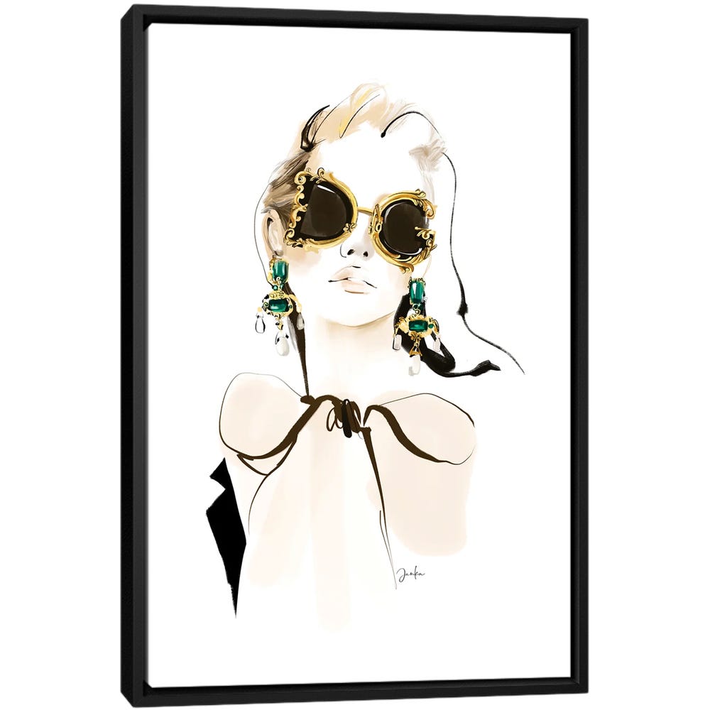 Dolce-Gabbana-Accessories-I-Black-Framed-Canvas-Stretched-Wrapped-Canvas-Print-Wall-Art-Decor Dolce & Gabbana Accessories I - Black Framed Canvas