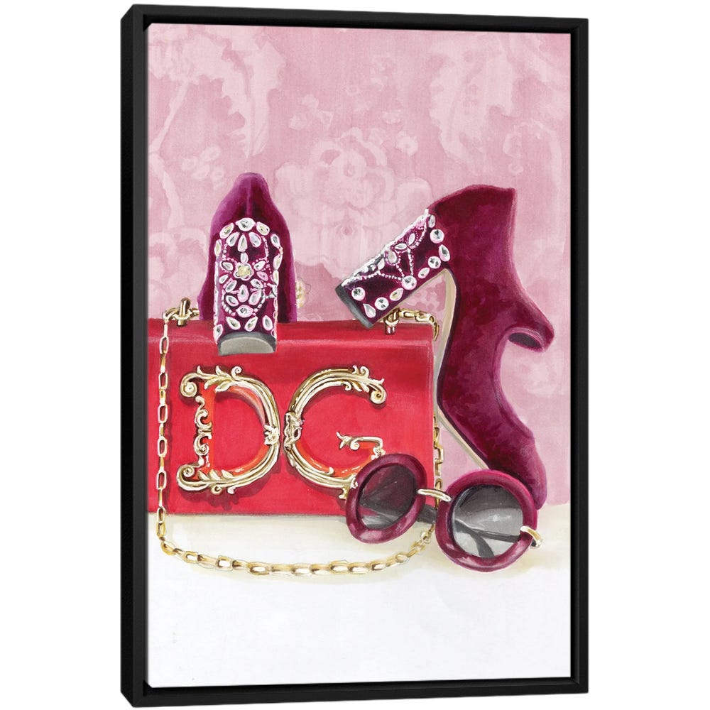 Dolce-Gabbana-Black-Framed-Canvas-Stretched-Wrapped-Canvas-Print-Wall-Art-Decor Dolce & Gabbana - Black Framed Canvas