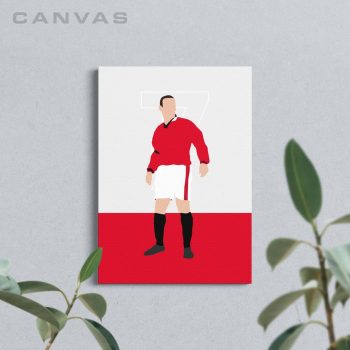 Eric Cantona Manchester United Football Canvas Poster Print Wall Art Decor