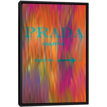 Fashion Drips Prada Masquerade - Black Framed Canvas