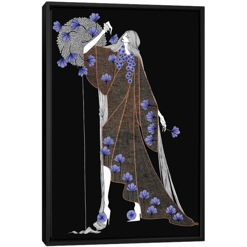 Fendi-Black-Framed-Canvas-Stretched-Wrapped-Canvas-Print-Wall-Art-Decor Fendi - Black Framed Canvas