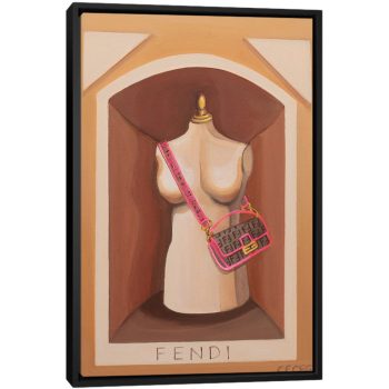 Fendi Shop Display - Black Framed Canvas