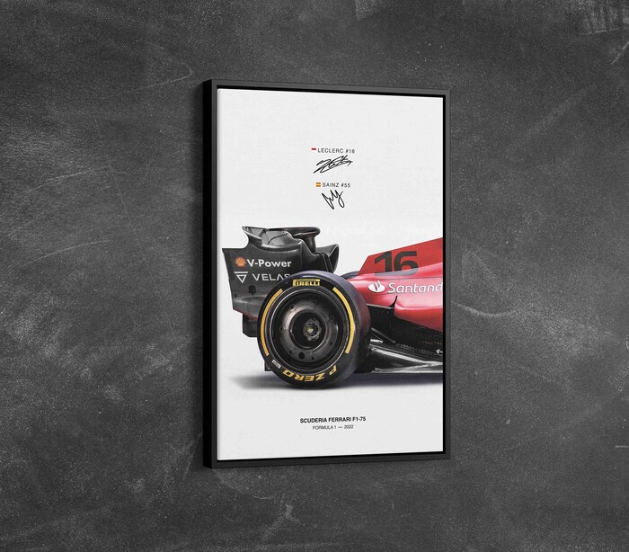 Ferrari-Scuderia-F1-75-Poster-New-Ferrari-F1-Car-Formula-One-Season-2022-Charles-Leclerc-Carlos-Sainz-Jr.-Formula-1-Canvas-Wall-Art Ferrari Scuderia F1-75 Poster New Ferrari F1 Car Formula One Season 2022 Charles Leclerc Carlos Sainz Jr. Formula 1 Canvas Wall Art