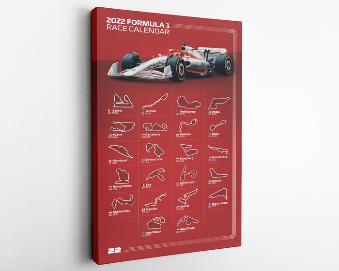 Formula-1-Race-Circuit-Canvas-F1-Canvas-Art-F1-2022-Poster-Formula-One-2022-Wall-Art-Formula-1-Tracks-Art-F1-Decoration-Art-2