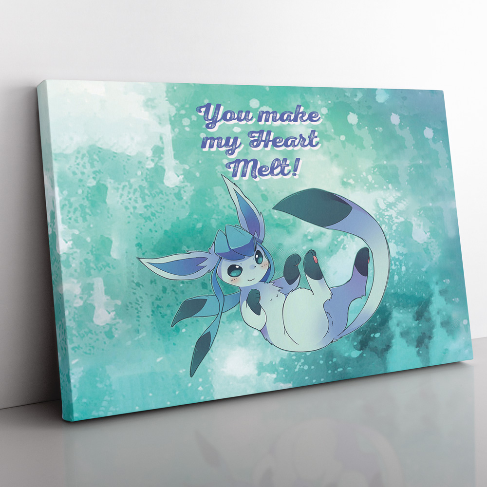 Glaceon-Make-Me-Melt-Pokemon-Canvas-Poster-Print-Wall-Art-Decor Glaceon Make Me Melt Pokemon Canvas Poster Print Wall Art Decor