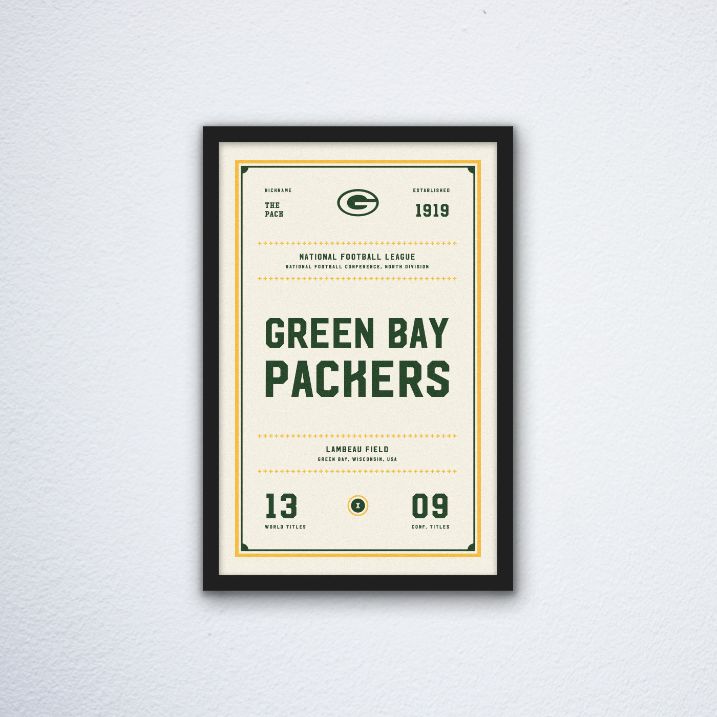 Green-Bay-Packers-Day-Night-Canvas-Poster-Print-Wall-Art-Decor Green Bay Packers "Day & Night" Canvas Poster Print - Wall Art Decor